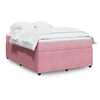 Image de Boxspring met matras fluweel roze 140x190 cm3285643
