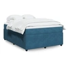 Image de Boxspring met matras fluweel donkerblauw 140x200 cm3285648