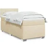 Image de Sommier à lattes de lit avec matelas Crème 80x200 cm Tissu 3285720