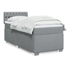 Image de Sommier à lattes de lit avec matelas gris clair 80x200 cm tissu 3285722