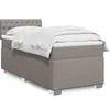 Image de Sommier à lattes de lit avec matelas Taupe 90x190 cm Tissu 3285754