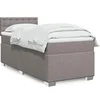 Image de Sommier à lattes de lit avec matelas Taupe 90x190 cm Tissu 3285761