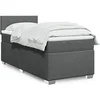 Image de Boxspring met matras stof donkergrijs 90x200 cm3285765
