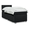 Image de Sommier à lattes de lit avec matelas Noir 100x200 cm Tissu 3285794