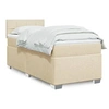 Image de Boxspring met matras stof cràmekleurig 100x200 cm3285804