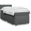 Image de Boxspring met matras stof donkergrijs 100x200 cm3285814