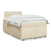 Image de Boxspring met matras stof cràmekleurig 120x200 cm3285874