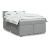 Image de Boxspring met matras stof lichtgrijs 140x190 cm3285876