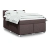 Image de Boxspring met matras stof donkerbruin 140x190 cm3285879