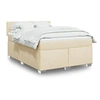 Image de Boxspring met matras stof cràmekleurig 140x190 cm3285881