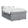 Image de Boxspring met matras stof lichtgrijs 140x190 cm3285883