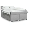 Image de Boxspring met matras stof lichtgrijs 140x190 cm3285890