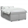Image de Boxspring met matras stof lichtgrijs 140x190 cm3285897