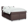 Image de Boxspring met matras stof donkerbruin 140x190 cm3285900