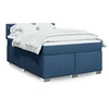 Image de Boxspring met matras stof blauw 140x190 cm3285903