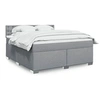 Image de Boxspring met matras stof lichtgrijs 180x200 cm3285981