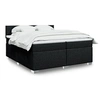 Image de Boxspring met matras stof zwart 200x200 cm3285990