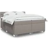 Image de Boxspring met matras stof taupe 200x200 cm3286006