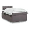 Image de Boxspring met matras kunstleer grijs 120x200 cm3286118