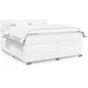 Image de Sommier à lattes de lit avec matelas Blanc 180x200cm Similicuir, lit, lit à plate-forme, lit à panneaux 3286133