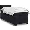 Image de Sommier à lattes de lit avec matelas Noir 90x190 cm Velours, lit, lit à plate-forme, lit à panneaux, meuble de 3286200