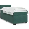 Image de Sommier à lattes de lit avec matelas Vert foncé 100x200 cm, lit, lit à plate-forme, lit à panneaux, meuble de chambre 3286237