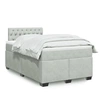 Image de Sommier à lattes de lit et matelas gris clair 120x190cm velours 3286264