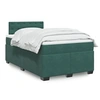 Image de Boxspring met matras fluweel donkergroen 120x190 cm3286273