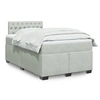 Image de Sommier à lattes de lit et matelas Gris clair 120x200cm Velours 3286288