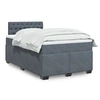 Image de Boxspring met matras fluweel donkergrijs 120x200 cm3286289