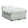 Image de Sommier à lattes de lit et matelas Gris clair 140x190cm Velours 3286300
