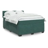 Image de Sommier à lattes de lit et matelas Vert foncé 140x190cm Velours 3286315