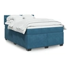 Image de Boxspring met matras fluweel donkerblauw 140x190 cm3286322