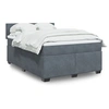 Image de Boxspring met matras fluweel donkergrijs 140x200 cm3286325
