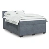 Image de Boxspring met matras fluweel donkergrijs 140x200 cm3286331