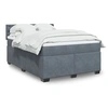 Image de Boxspring met matras fluweel donkergrijs 140x200 cm3286343