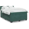 Image de Boxspring met matras fluweel donkergroen 160x200 cm3286357