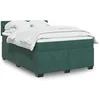 Image de Boxspring met matras fluweel donkergroen 160x200 cm3286369