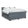 Image de Boxspring met matras fluweel donkergrijs 180x200 cm3286385