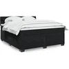 Image de Boxspring met matras fluweel zwart 180x200 cm3286386