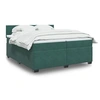 Image de Boxspring met matras fluweel donkergroen 200x200 cm3286399