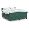 Image de Boxspring met matras fluweel donkergroen 200x200 cm3286405