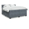 Image de Boxspring met matras fluweel donkergrijs 200x200 cm3286415