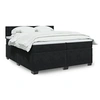 Image de Boxspring met matras fluweel zwart 200x200 cm3286416