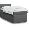Image de Boxspring met matras stof donkergrijs 90x190 cm3286536