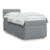 Image de Boxspring met matras stof lichtgrijs 90x190 cm3286542