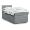 Image de Boxspring met matras stof lichtgrijs 90x200 cm3286556