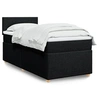 Image de Sommier à lattes de lit avec matelas Noir 90x200 cm Tissu 3286558