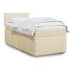 Image de Boxspring met matras stof cràmekleurig 90x200 cm3286561