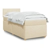 Image de Boxspring met matras stof cràmekleurig 90x200 cm3286568